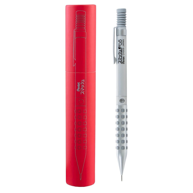 Pentel Smash Drafting Mechanical Pencil (0.5mm) - Special Edition Silver w/Tube - Image 1